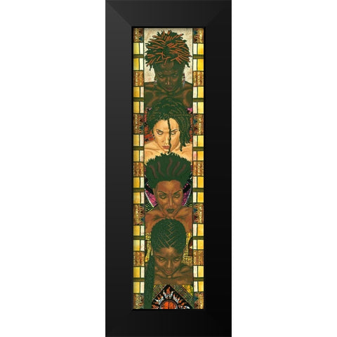 Spiritual People II Black Modern Wood Framed Art Print by Saunders, Alonzo