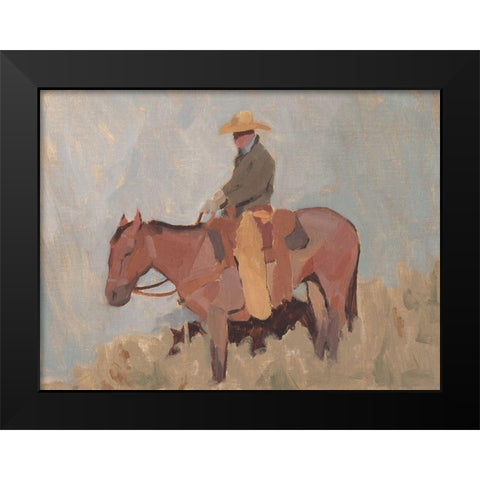 Ranch Hand II Black Modern Wood Framed Art Print by Green, Jacob