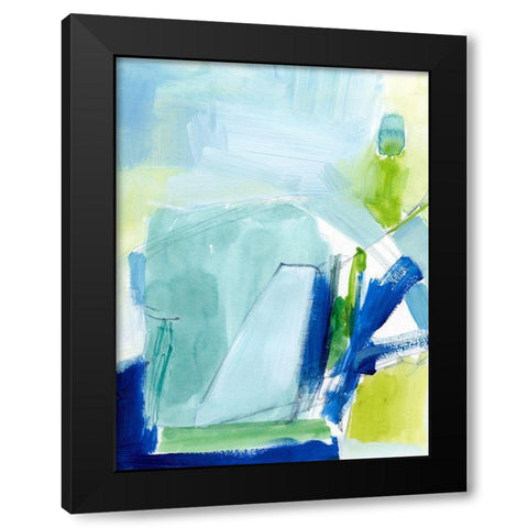 Seaglass Harbor I Black Modern Wood Framed Art Print by Barnes, Victoria