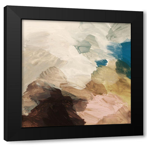 Color Meld I Black Modern Wood Framed Art Print with Double Matting by Barnes, Victoria