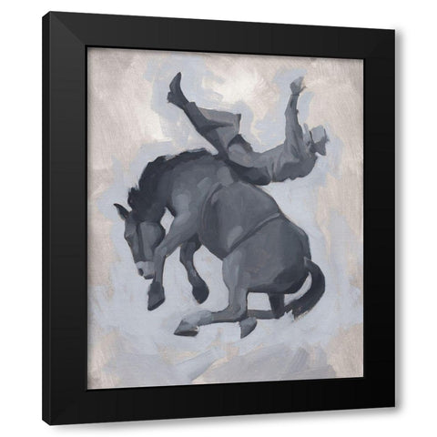 Getting Pitched II Black Modern Wood Framed Art Print by Green, Jacob