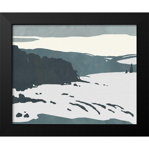 Cutter Island I Black Modern Wood Framed Art Print by Green, Jacob