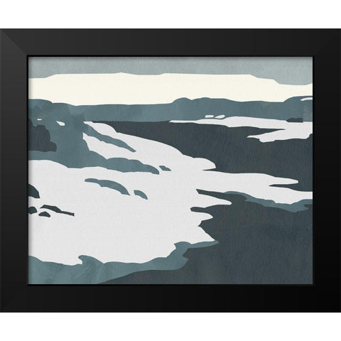 Cutter Island III Black Modern Wood Framed Art Print by Green, Jacob