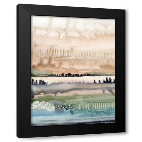 Mesa Horizon Strata I Black Modern Wood Framed Art Print with Double Matting by Popp, Grace