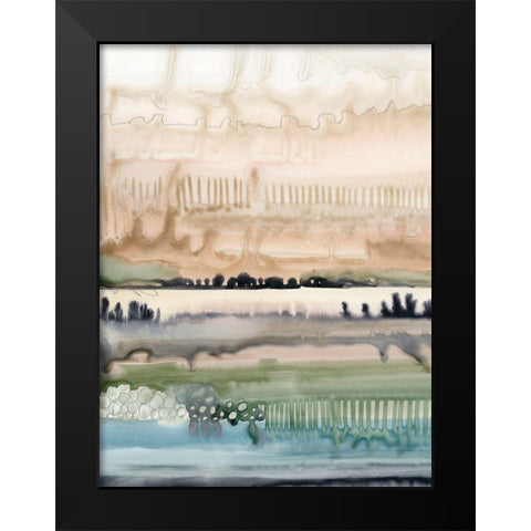 Mesa Horizon Strata I Black Modern Wood Framed Art Print by Popp, Grace