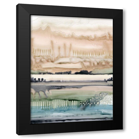 Mesa Horizon Strata II Black Modern Wood Framed Art Print by Popp, Grace
