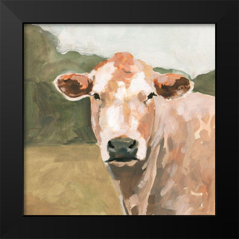 On the Pasture II Black Modern Wood Framed Art Print by Barnes, Victoria