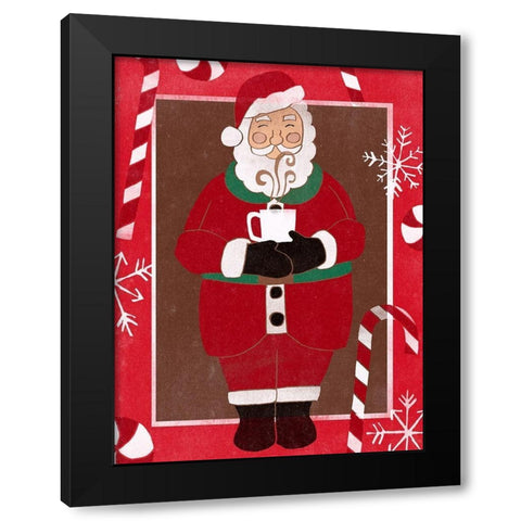 Cozy Cocoa Christmas II Black Modern Wood Framed Art Print by Vess, June Erica