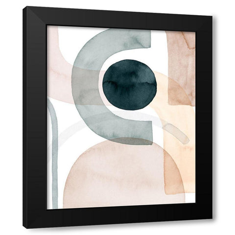 Easy Shift II Black Modern Wood Framed Art Print with Double Matting by Popp, Grace