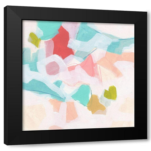 Mosaic Momentum II Black Modern Wood Framed Art Print with Double Matting by Vess, June Erica