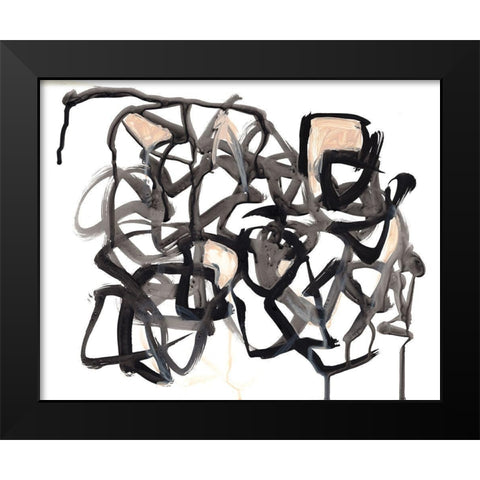 Which Way II Black Modern Wood Framed Art Print by Parker, Jennifer Paxton
