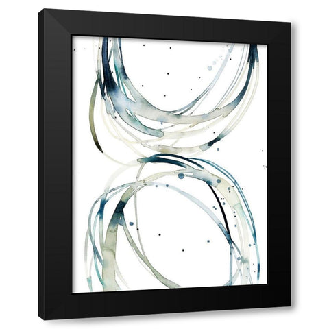 Threaded I Black Modern Wood Framed Art Print with Double Matting by Popp, Grace