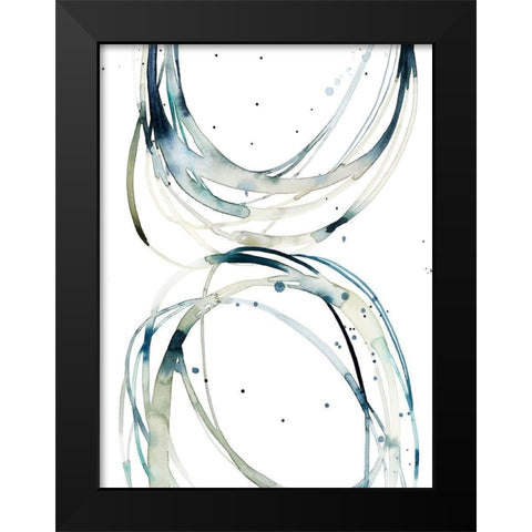 Threaded I Black Modern Wood Framed Art Print by Popp, Grace