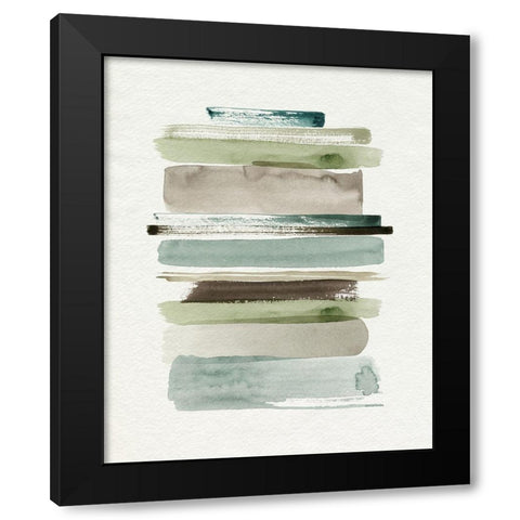 Grass Stains II Black Modern Wood Framed Art Print with Double Matting by Popp, Grace