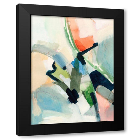 Color Scramble I Black Modern Wood Framed Art Print with Double Matting by Barnes, Victoria