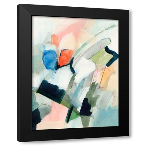 Color Scramble II Black Modern Wood Framed Art Print by Barnes, Victoria