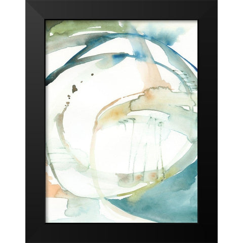 Organic Loop I Black Modern Wood Framed Art Print by Barnes, Victoria