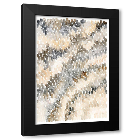 Pebble Beach II Black Modern Wood Framed Art Print with Double Matting by Popp, Grace