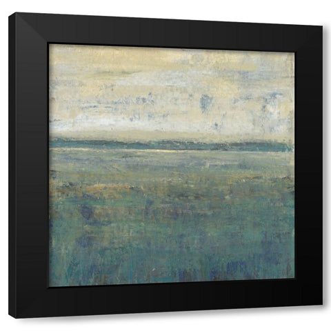 Sage Terrain II Black Modern Wood Framed Art Print with Double Matting by OToole, Tim