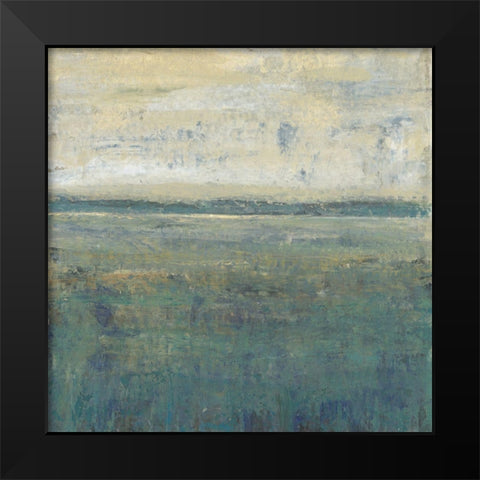 Sage Terrain II Black Modern Wood Framed Art Print by OToole, Tim