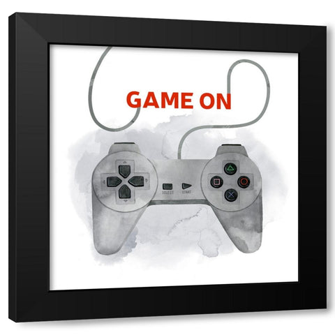 Game On II Black Modern Wood Framed Art Print with Double Matting by Popp, Grace