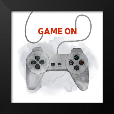 Game On II Black Modern Wood Framed Art Print by Popp, Grace