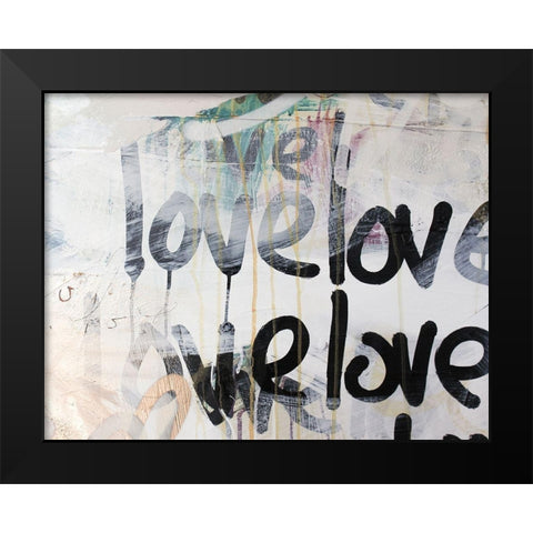 Crazy Love II Black Modern Wood Framed Art Print by Youngstrom, Kent