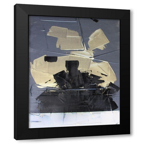 Gold Divided III Black Modern Wood Framed Art Print by Youngstrom, Kent