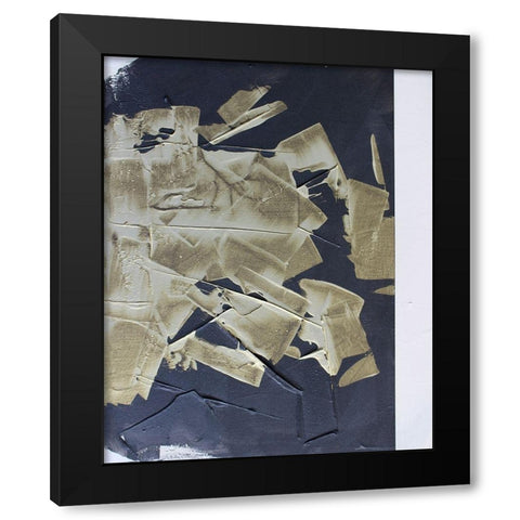 Gold Divided IV Black Modern Wood Framed Art Print with Double Matting by Youngstrom, Kent