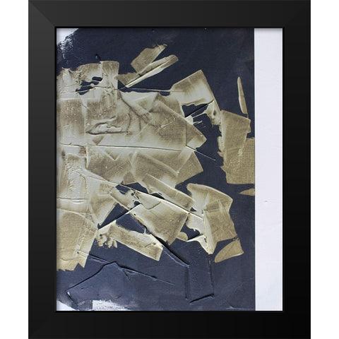 Gold Divided IV Black Modern Wood Framed Art Print by Youngstrom, Kent