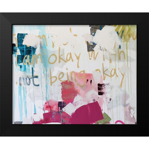 Im Okay II Black Modern Wood Framed Art Print by Youngstrom, Kent
