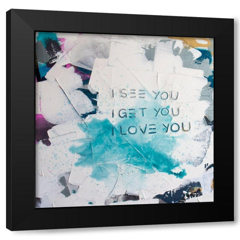 i see you diptych I Black Modern Wood Framed Art Print by Youngstrom, Kent