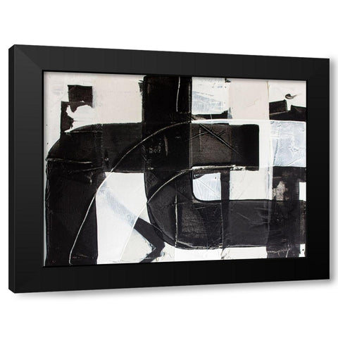 Racetrack Diptych I Black Modern Wood Framed Art Print with Double Matting by Youngstrom, Kent