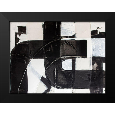 Racetrack Diptych I Black Modern Wood Framed Art Print by Youngstrom, Kent