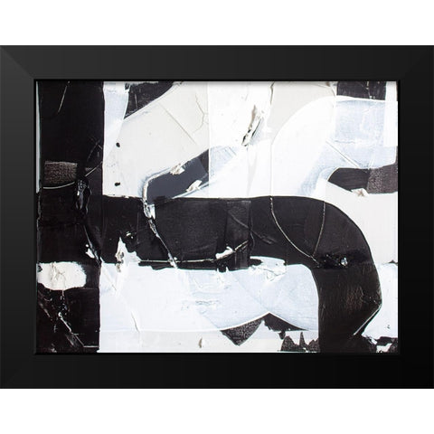 Racetrack Diptych II Black Modern Wood Framed Art Print by Youngstrom, Kent