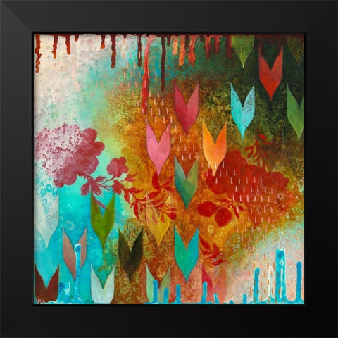 Cheerful I Black Modern Wood Framed Art Print by Robinson, Heather