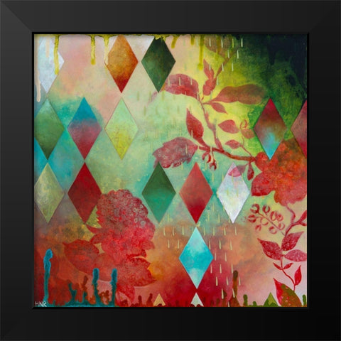 Cheerful II Black Modern Wood Framed Art Print by Robinson, Heather