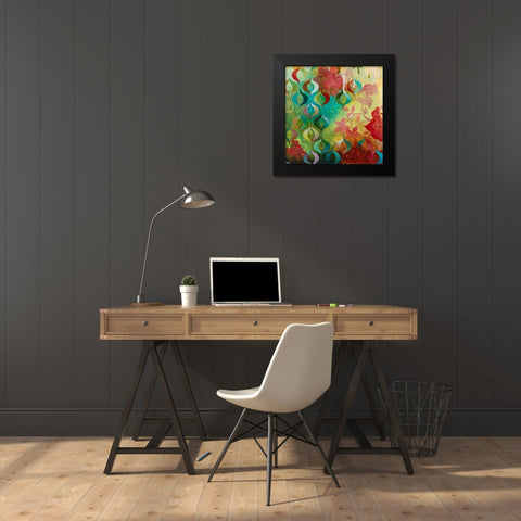 Cheerful VII Black Modern Wood Framed Art Print by Robinson, Heather