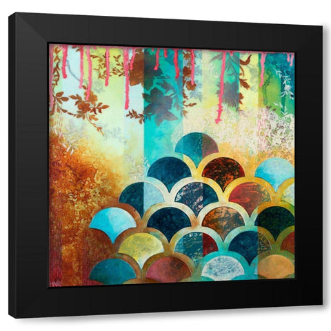 Cheerful IX Black Modern Wood Framed Art Print by Robinson, Heather