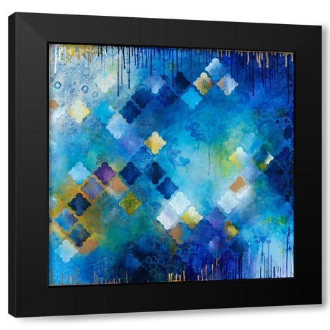 Comely + Courtly II Black Modern Wood Framed Art Print with Double Matting by Robinson, Heather