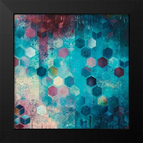 Shimmery II Black Modern Wood Framed Art Print by Robinson, Heather