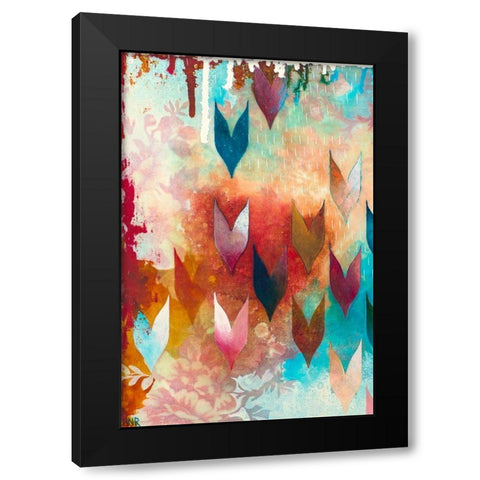 Dewy I Black Modern Wood Framed Art Print with Double Matting by Robinson, Heather