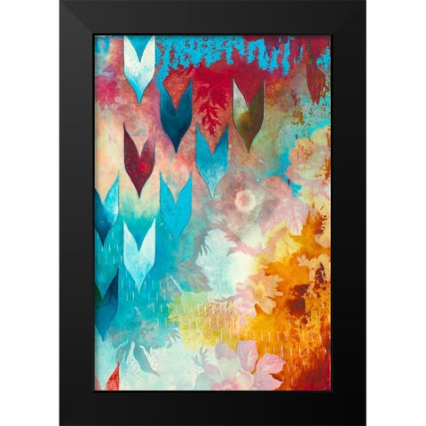Dewy II Black Modern Wood Framed Art Print by Robinson, Heather