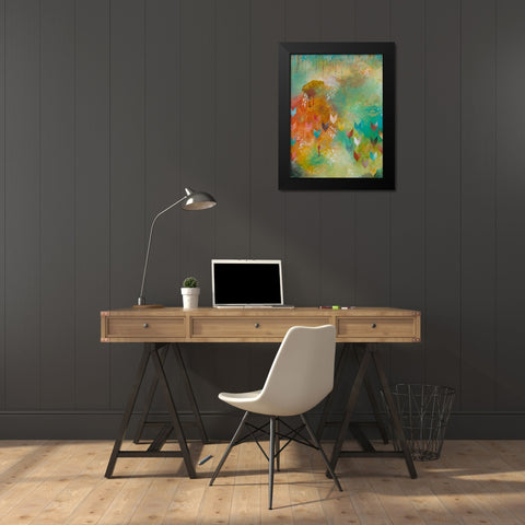 Fervently I Black Modern Wood Framed Art Print by Robinson, Heather