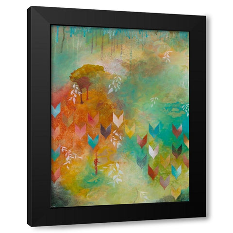 Fervently I Black Modern Wood Framed Art Print by Robinson, Heather