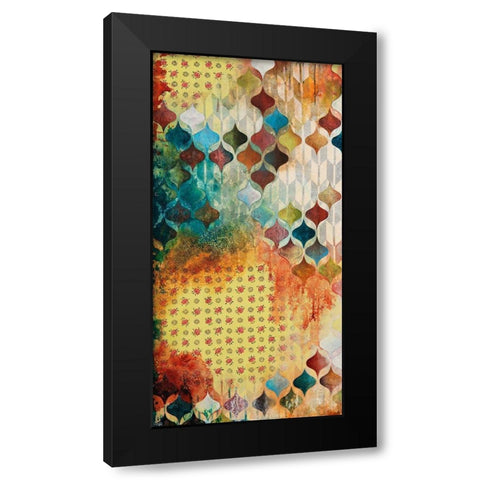 Nostalgic Geo I Black Modern Wood Framed Art Print by Robinson, Heather