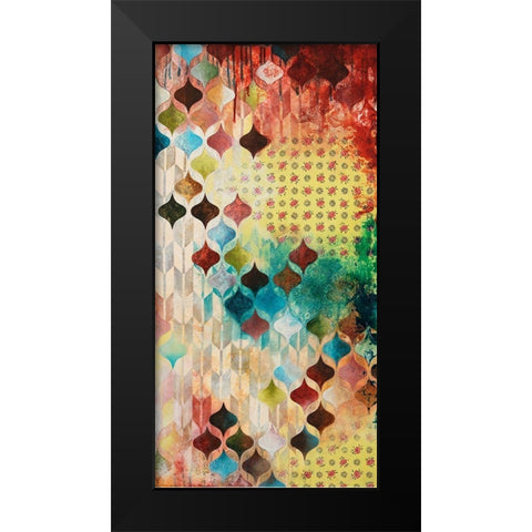 Nostalgic Geo II Black Modern Wood Framed Art Print by Robinson, Heather
