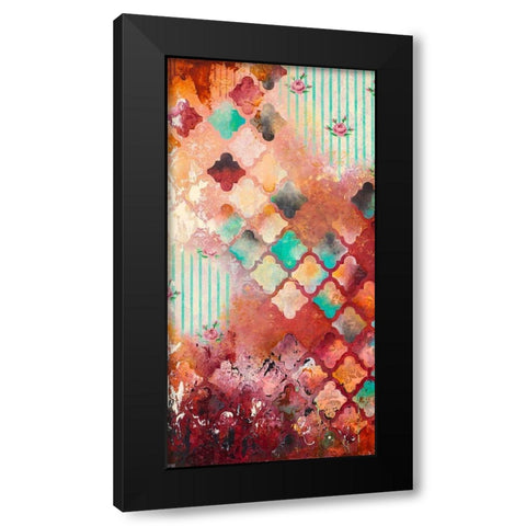 Sentimental I Black Modern Wood Framed Art Print with Double Matting by Robinson, Heather