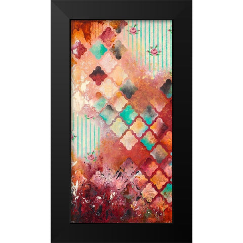 Sentimental I Black Modern Wood Framed Art Print by Robinson, Heather