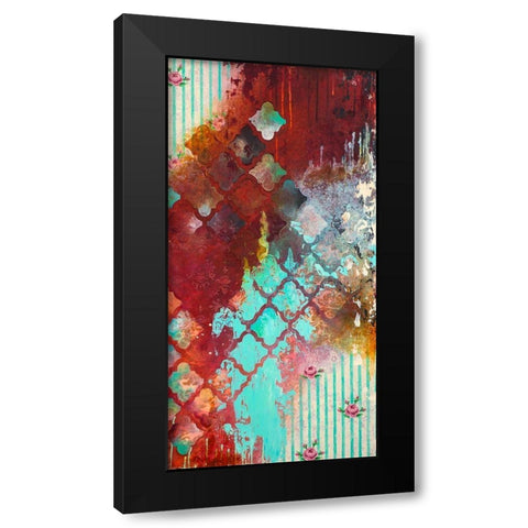 Sentimental II Black Modern Wood Framed Art Print with Double Matting by Robinson, Heather